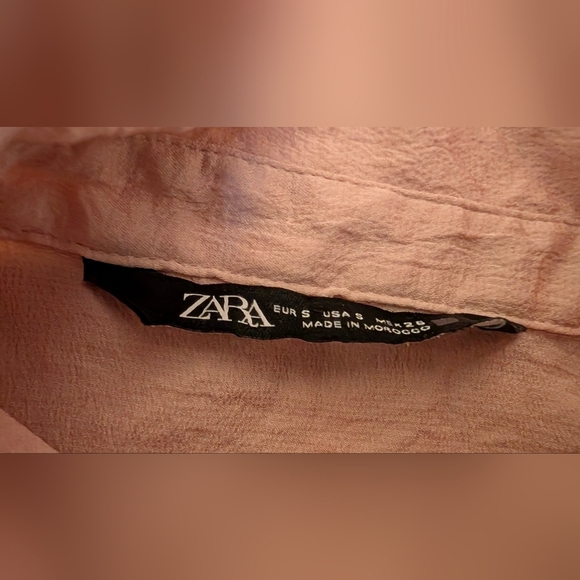 Girls' Pink Ruffled Blouse - Picture 5 of 8